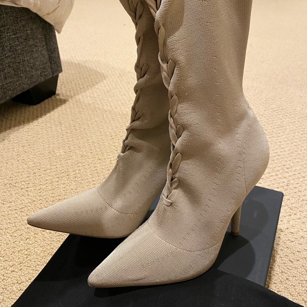 Yeezy Lace Up Sock Booties